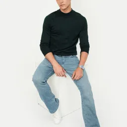 max Men's Acrylic Casual High Neck Sweater image 1