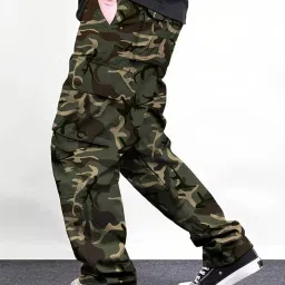toplot Men Cargo || Men Cargo Pants ||Camo Trousers || Utility Pants (5236) image 2