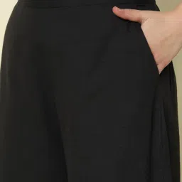 fiorra Women's Cotton Solid Palazzo image 4