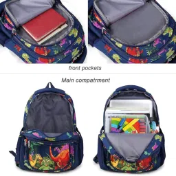 frantic 20 L Printed Polyester Kids School Bag/School Backpack/School Bag Class 1 to 5 For School Going Boys & Girls image 5