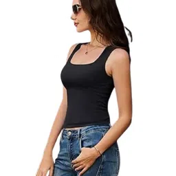 stars and you Square Neck, Sleevless, Cotton Rib Tank top image 1