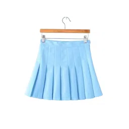 myaddiction Pleated Skirt Activewear Athletic Skorts High Waisted Sky Blue XXL image 4