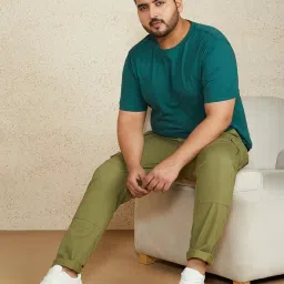 amazon brand - symbol Men's Stretchable Cargo Pants | Casual Trousers image 4