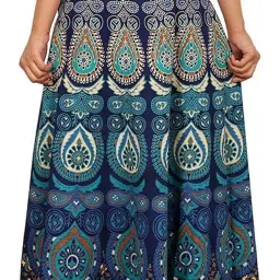 sahaj paridhan Jaipuri Print Cotton Wrapskirt image 2