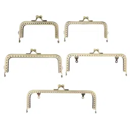 STYLEHEAVEN Squared Clutch Purse Frame Kiss Clasp Lock Handle DIY Bag Accessories 8.5cm image 2