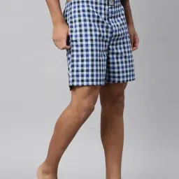 levi's 024 Men's Premium Soft Cotton Woven Checkered Boxer Shorts - Mid Rise, Inner Elastic Waistband with Side Pocket (Pack of 1) image 2