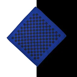 cazzano Pocket Square Blue Colour Solid Men for Suaitable for Suit & Blazer image 1