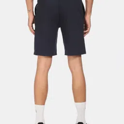 u.s. polo assn. Men Navy I670 Comfort Fit Solid Cotton Polyester Shorts Pack of 1 XL image 3