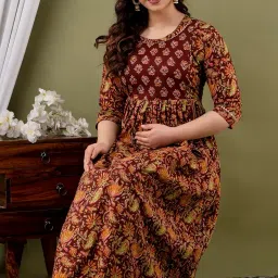 Women Cotton Knee Length Maternity Nighties & Nightdresses image 4