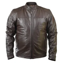 body guard Genuine Leather Jacket | Genuine & Pure Leather Jacket | Full Sleeve Jacket for Men's Biker Style image 2