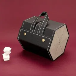 pickvill Glasses Case Travel Sunglasses Organizer Leather Eyeglasses Storage Box Multiple Slots Hanging Eyewear Holder, Eyeglasses Storage Box for Protective image 5