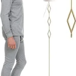 revexo Winter Wear Men's Poly Cotton Thermal Set (Round Neck Upper/Top + Lower/Trouser) Set of 01 image 2