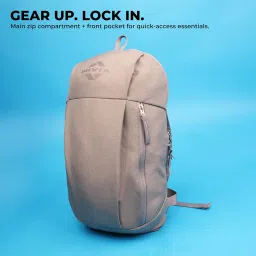 Nivia Pulse Junior 2.0 Backpack For Men & Women, Water-Resistant Sports Backpack, Lightweight, Durable 600D Polyester, Double-Zip Main Compartment & Secure Front Pocket, Capacity-10 Litres image 1