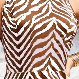 fashion dream Women’s Cotton Blend Printed Calf Length Dress|Printed Dress|Midi Dress|A-line Dress|Printed Calf Length Dress image 3