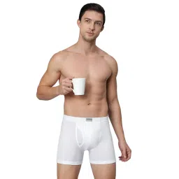 van heusen Men Boxer Briefs - 100% Combed Cotton - Anti Bacterial, Colour Fresh, Moisture Wicking_10031_White_XL image 4
