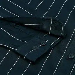 dennis lingo Men's Striped Slim Fit Cotton Casual Shirt image 5