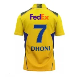 CSK Cricket Jersey 2025 Dhoni 7 Tshirt for (Men,Kids,Boys) image 2