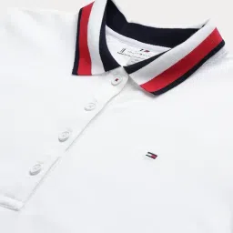tommy hilfiger Solid Relaxed-Fit Cotton Polo T-Shirt image 2
