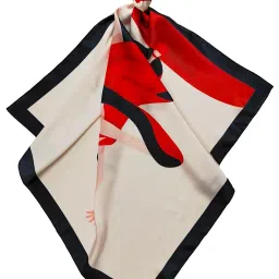 one echelon Satin Silk Small Square Scarf for Women, Printed Soft and Comfy Neck Head Tie Scarf Bandana (Senorita) image 2