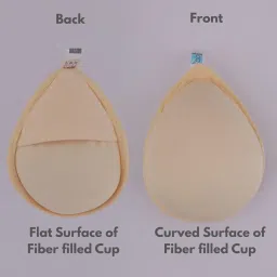 fabme Mastectomy Cancer Pocket Bra with One Micro Fiber Filled Adjustable Pad | Cotton Bra image 2