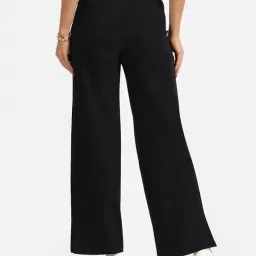 blissclub AM:PM Cotton Wide Leg Pants - Lite | Tall - Above 5.5" | Cotton Pants | Wide Waistband | Slit at Hem | Side Pockets image 3