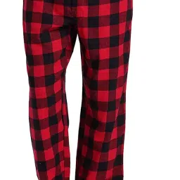 twist Men's Cotton Checkered Pyjama Bottom Pack of 1 image 2