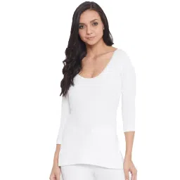 neva Women (Ladies) Winter Thermal Upper.Its a 3/4th Sleeves Body Warmer in Off-White Color.It is A 1-pc Pack!! image 1