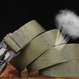 contacts Synthetic Quick Release Buckle Nylon Belt for Men | Men's Nylon Belt (Free Size) image 2