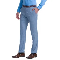 raymond Dark Blue Men, Regular Fit Trouser (Size: 32)-Rmtx04614-B6 image 2