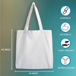 ashvah Canvas Tote Bags for Women, College Bag for Girls, Tote Bag for Shopping, Travel & Beach Bags for Women - Paris - D No - 201 image 3