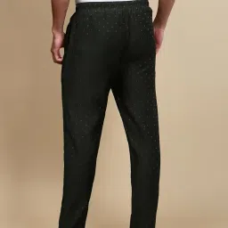 white heart Men's Ethnic Motif Viscose Blend Pyjama Pack of 2 Elastic Waist Side Pockets Classic Design for Ultimate Comfort image 2