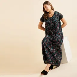 sweet dreams Women Cotton Blend Floor Length Nightie image 1