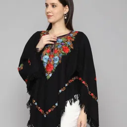 craftbazar Kashmiri Embroidered Cashmillon poncho image 1