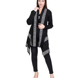 dripfit Ponchos for Women|Openable Woolen Shrug with Full Sleeves for Women image 4