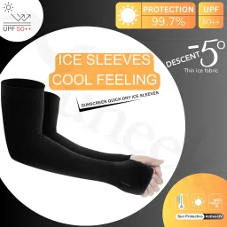 Yuneek Arm Sleeves For Men & Women UV Sun Protection, UPF 50 Cool Arm Hand Cover Unisex For Bike ride,Golf,cricket,cycling,yoga,gym Sports image 1