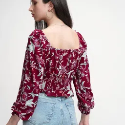 tokyo talkies Women's Floral Regular Fit Shirt image 5
