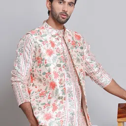 jompers Digital Printed Nehru Jacket For Men image 4