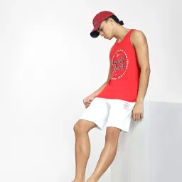 jack & jones Men's Mid Rise Cotton Sports Shorts image 1