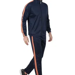 TRIZON Polyester Sports Training Tracksuit for Men with Zipper | Men's track Suit | Ideal for Trail Running, Gym Fitness & Training, Jogging, Lounging image 3