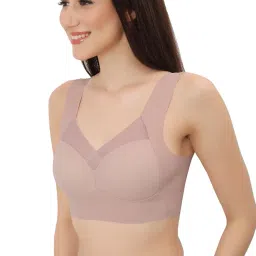 fabluk ICY Silk Seamless Pushup Sporta Bra, Padded, Full Coverage, Yoga Bralette Tank Top for Workout & Gym image 2