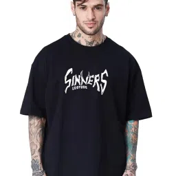 leotude Men's Cotton Oversized Fit T-Shirt image 1