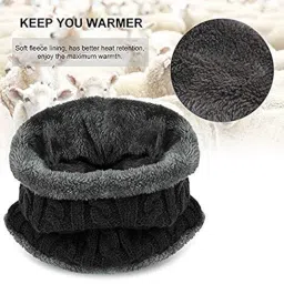 handcuffs Winter Beanie Hat and Scarf Set for Men & Women image 3
