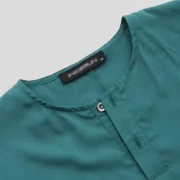 gaoyunqin Mens Muslim Dress, Mens Nightgown, Short Sleeve Ethnic Lounge Clothing Middle East Saudi Arabic Robes with Pockets Loose Pajama Sleep Shirt image 4