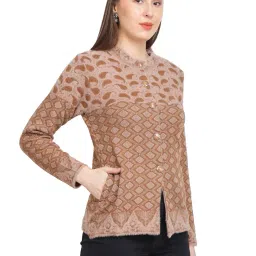 chatanya Womens Full Sleeve Winter wear Cardigan Sweater image 3