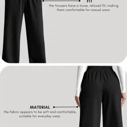 leriya fashion Trouser for Women | High Waist Trouser for Women | Summer Track Pants for Women | Casual Trousers for Women image 3