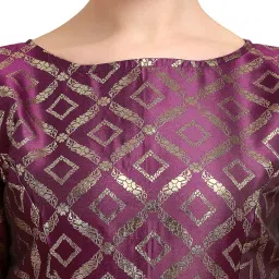 oomph! Women's Art Silk Solid Half Sleeve Fitted Blouse image 3