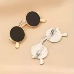 shinning miles Creative Personality Glasses Sunglasses Brooch Women's High-end Design Suit Pin Niche Fashion Versatile Clothing Accessories image 4