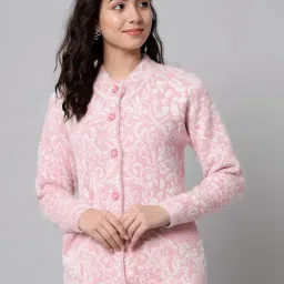 ewools Women's Wool Round Neck Cardigan image 1