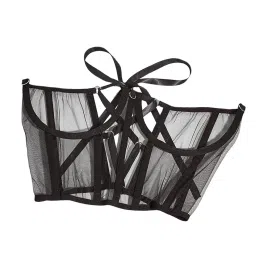 enakshi (label) Fashion Lace Corset Wide Waist Belt Mesh Adjustable Lace up Tied Dress Belts|Clothing, Shoes & Accessories | Womens Accessories | Belts image 1