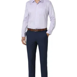 van heusen Mid Rise Solid Formal Trouser for Men|Slim Fit |Plain Formal Pants image 4